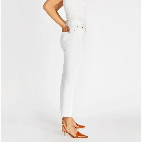 Etica Finn Slim Straight Ankle Vintage White Jeans Size 26 - Picture 3 of 10